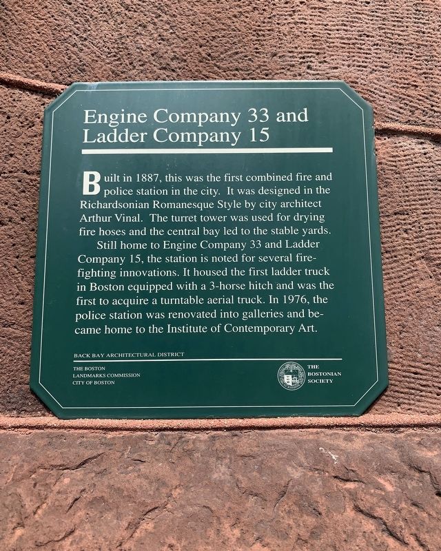 Engine Company 33 and Ladder Company 15 Marker image. Click for full size.