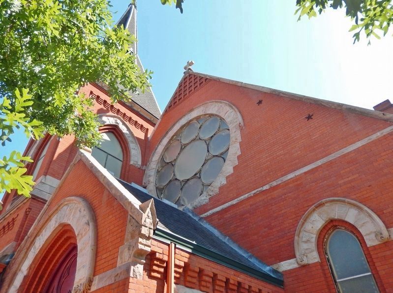 All Saints Episcopal Church (<i>southwest detail</i>) image. Click for full size.