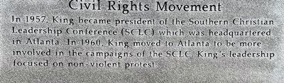 Civil Rights Movement Marker (Panel 3) image. Click for full size.
