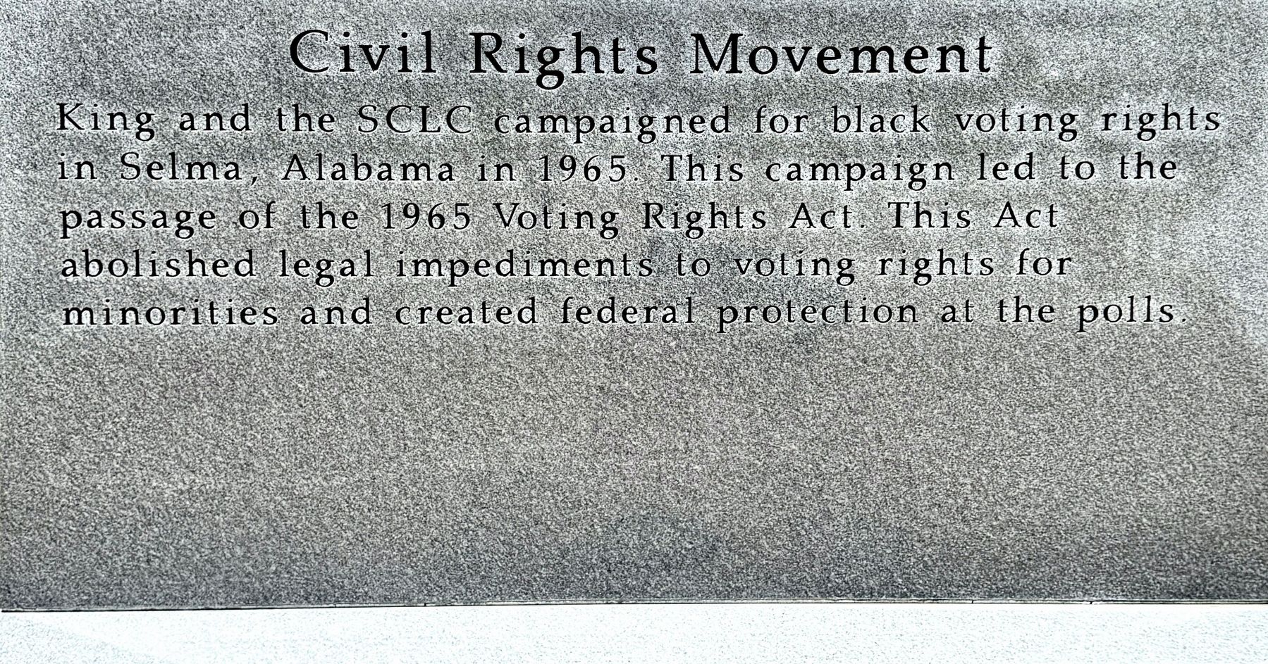Civil Rights Movement Marker (Panel 5) image. Click for full size.
