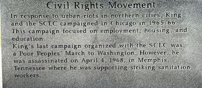Civil Rights Movement Marker (Panel 6) image. Click for full size.