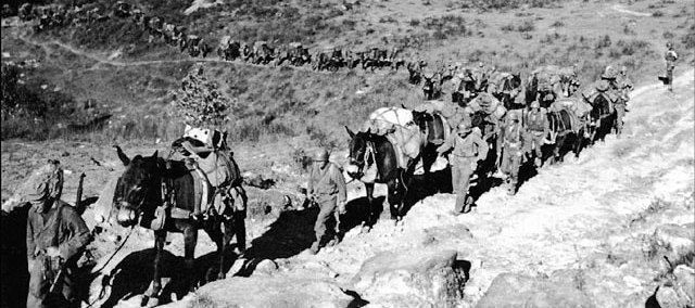 The Mars Task Force on the move in Burma during World War II.. Click for full size. The Mars Task Force on the move in Burma during World War II. image. Click for full size.