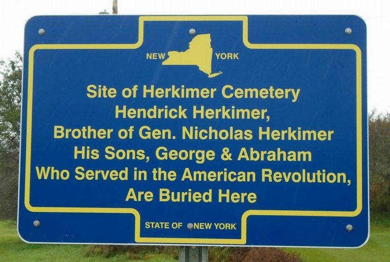 Site of Herkimer Cemetery Marker. Click for full size. Site of Herkimer Cemetery Marker image. Click for full size.
