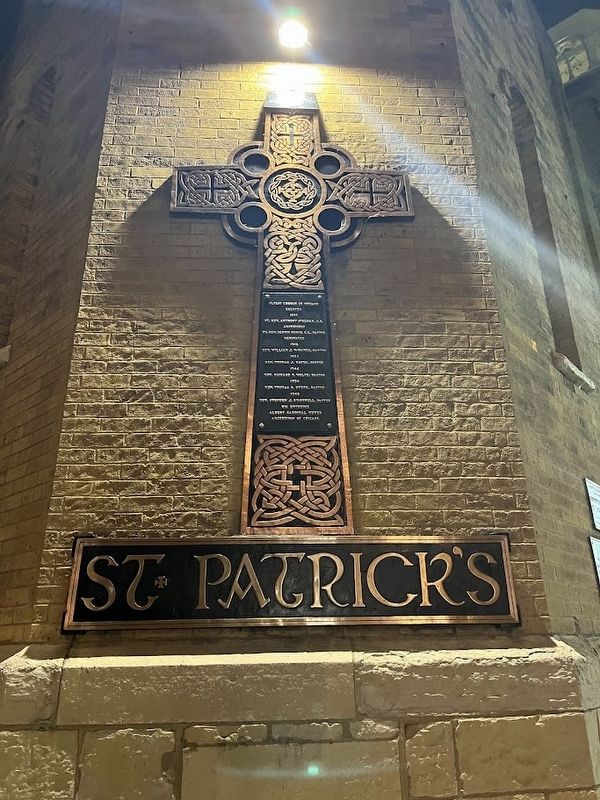 St. Patrick's Marker. Click for full size. St. Patrick's Marker image. Click for full size.
