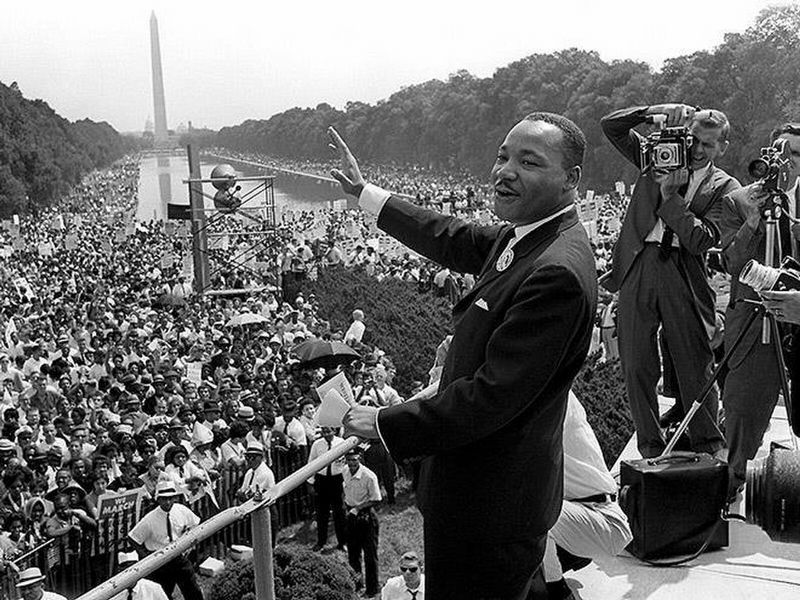 Martin Luther King Jr, March on Washington image. Click for full size.