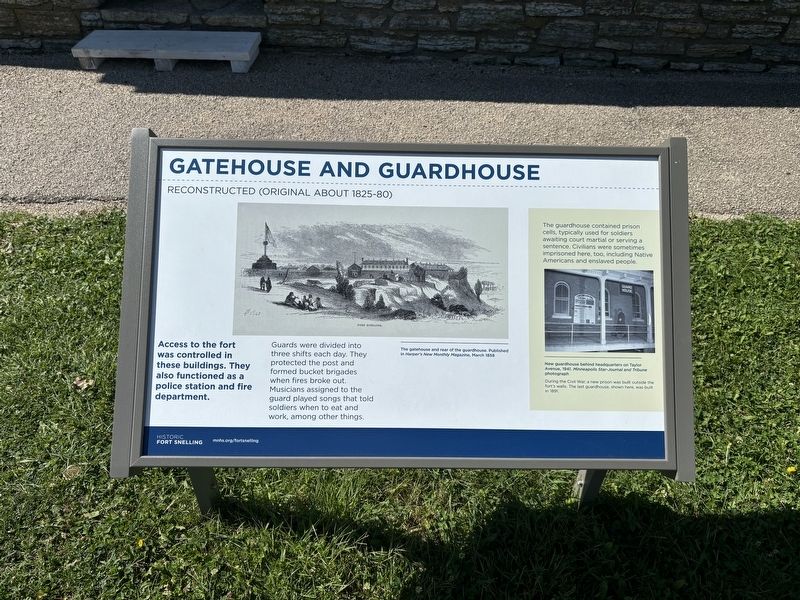 Gatehouse and Guardhouse Marker image. Click for full size.