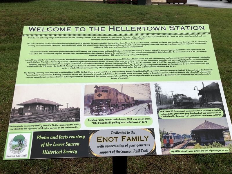 Welcome to the Hellertown Station Marker image. Click for full size.