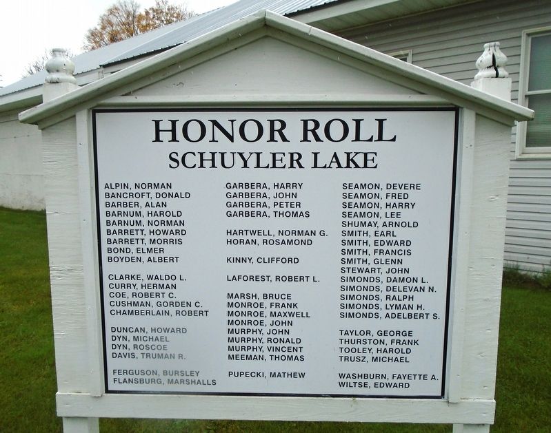 Honor Roll Marker image. Click for full size.
