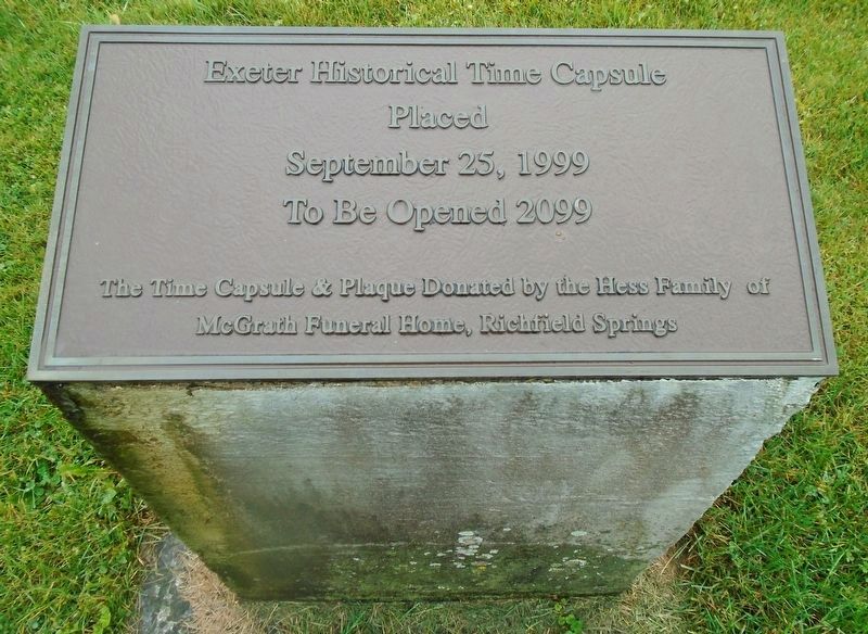 Time Capsule Near Honor Roll Marker image. Click for full size.