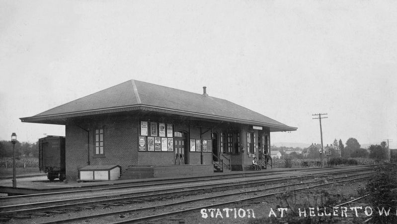 Welcome to the Hellertown Station Marker Detail image. Click for full size.