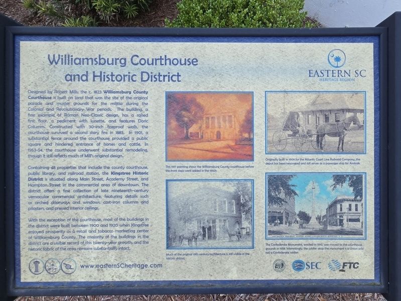 Williamsburg Courthouse and Historic District Marker image. Click for full size.