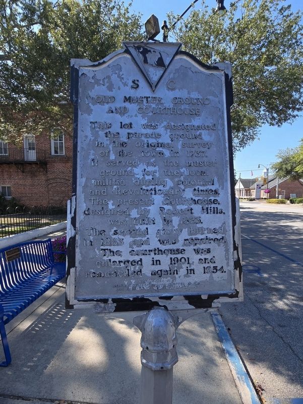 Old Muster Ground and Courthouse Marker. Click for full size. Old Muster Ground and Courthouse Marker image. Click for full size.