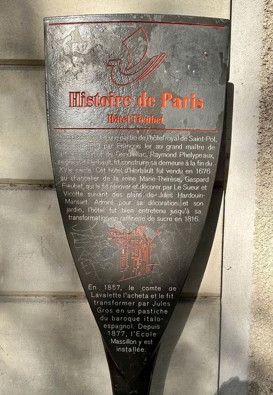 Hôtel Fieubet Marker. Click for full size. Hôtel Fieubet Marker image. Click for full size.