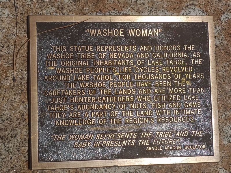 Washoe Woman Marker. Click for full size. Washoe Woman Marker image. Click for full size.
