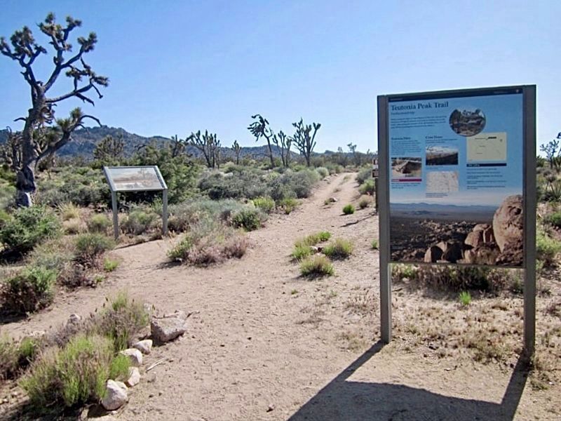 Teutonia Peak, Trail, and Marker. Click for full size. Teutonia Peak, Trail, and Marker image. Click for full size.