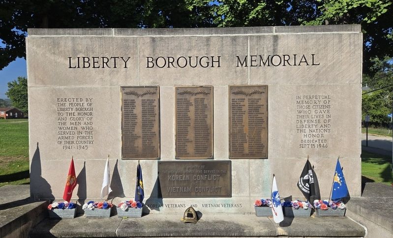 Liberty Borough Memorial. Click for full size. Liberty Borough Memorial image. Click for full size.