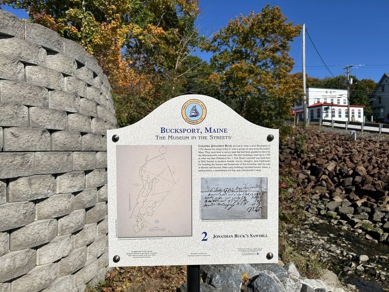 Jonathan Bucks Sawmill Marker. Click for full size. Jonathan Bucks Sawmill Marker image. Click for full size.