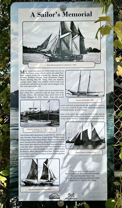 A Sailor�s Memorial Marker image. Click for full size.