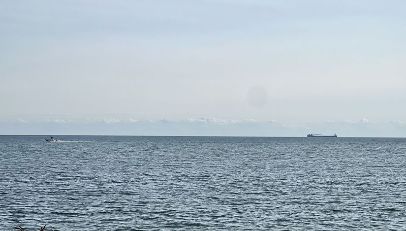 Lake Ontario at Port Credit, 2024 image. Click for full size.