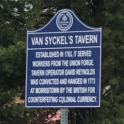 Van Syckel's Tavern Marker image. Click for full size.