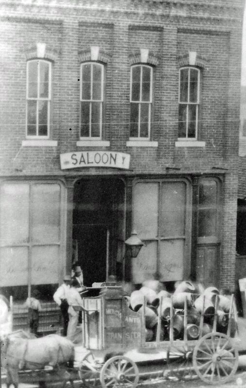 Marker detail: The Senate Saloon, Topeka, Kansas. Click for full size. Marker detail: The Senate Saloon, Topeka, Kansas image. Click for full size.