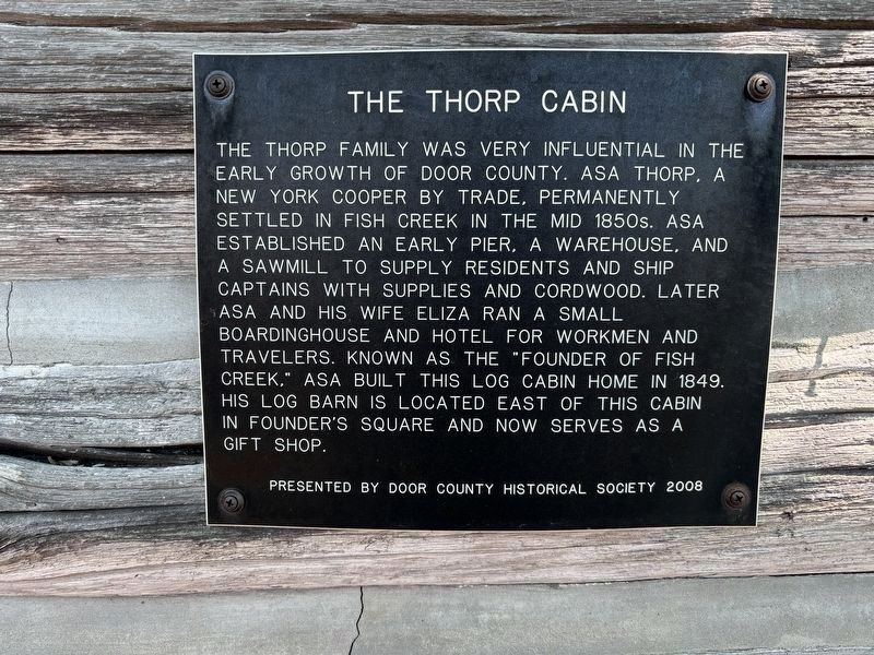 The Thorp Cabin Marker image. Click for full size.