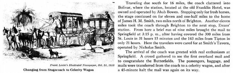 Butterfield Overland Stage Marker. Click for full size. Butterfield Overland Stage Marker image. Click for full size.