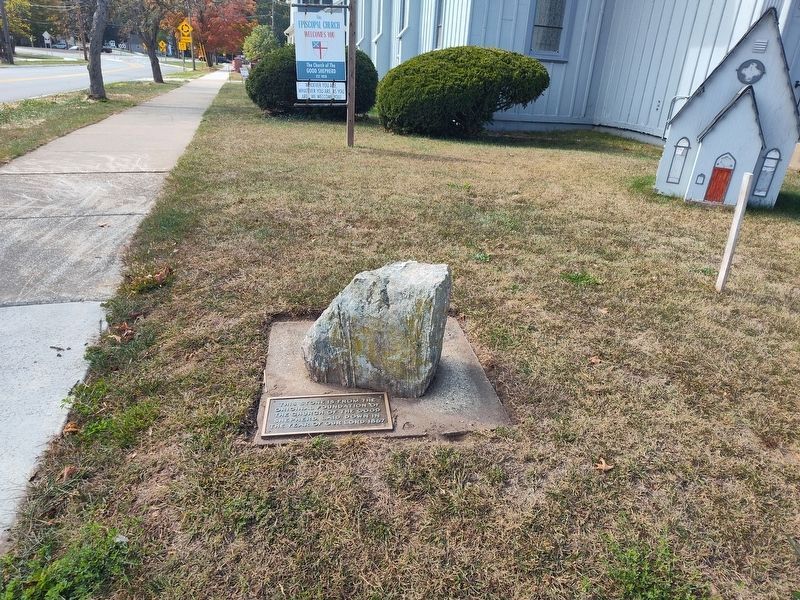 Original Foundation of the Church of Good Shepherd Marker. Click for full size. Original Foundation of the Church of Good Shepherd Marker image. Click for full size.