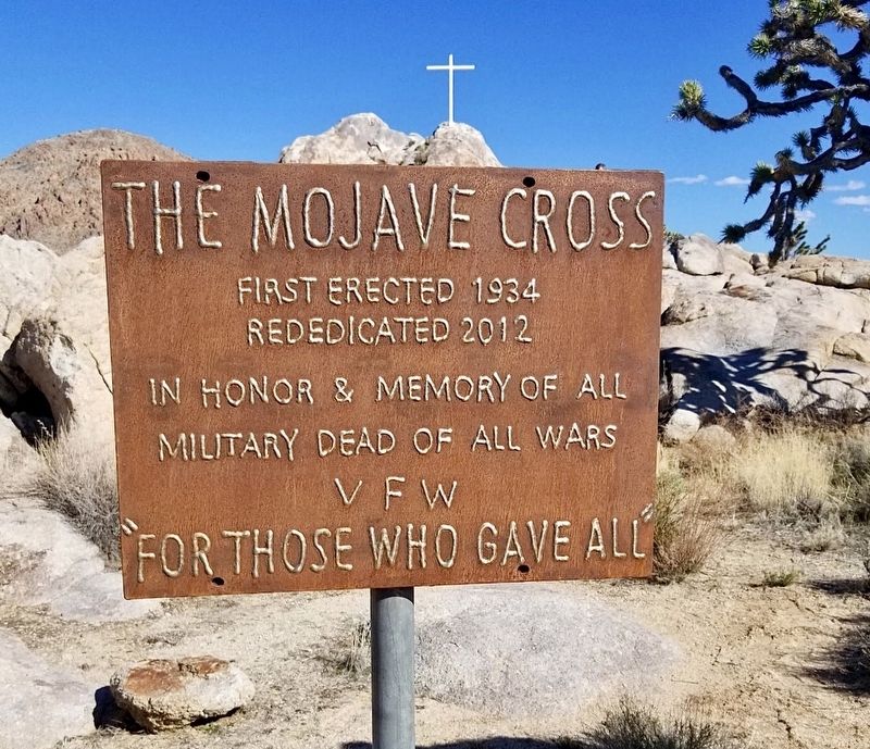 The Mojave Cross and Marker image. Click for full size.