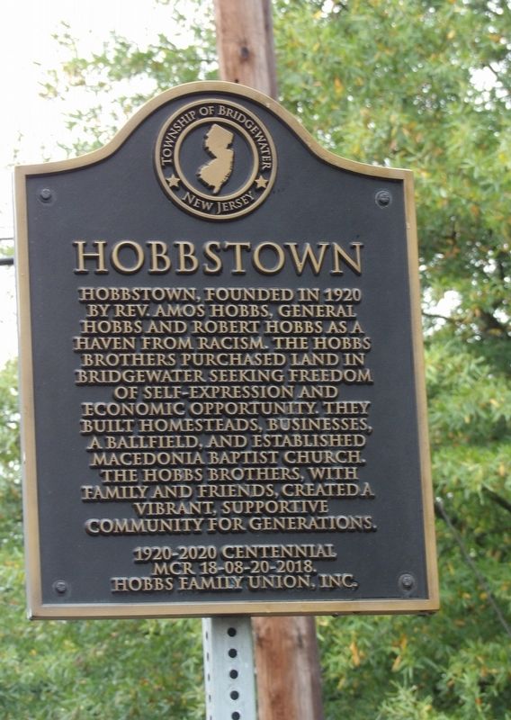 Hobbstown Marker image. Click for full size.