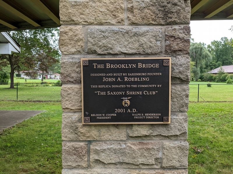 The Brooklyn Bridge Marker image. Click for full size.