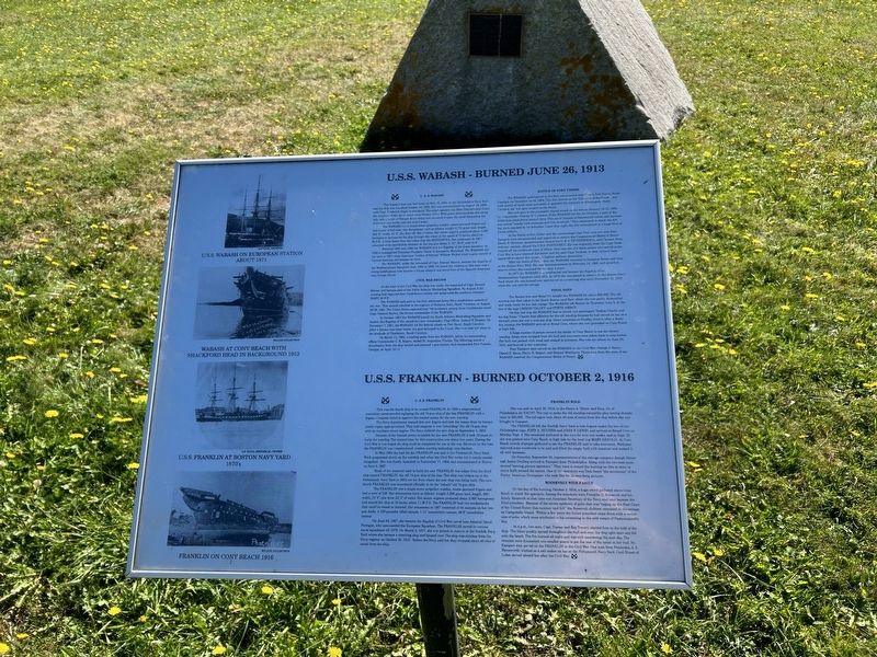 USS Wabash / USS Franklin Marker. Click for full size. USS Wabash / USS Franklin Marker image. Click for full size.
