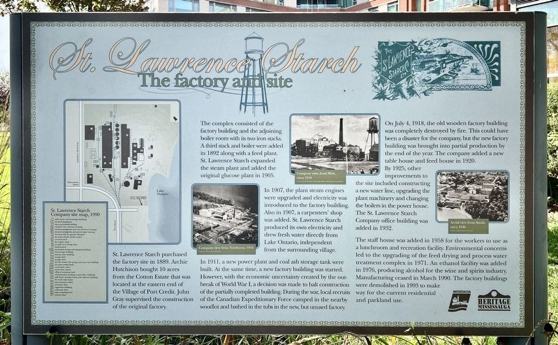 St. Lawrence Starch Marker image. Click for full size.
