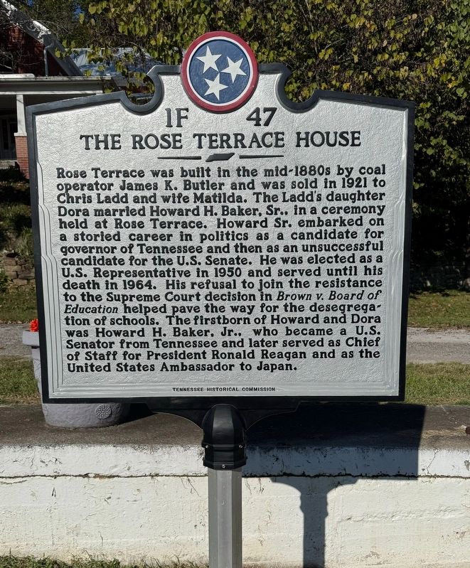 The Rose Terrace House Marker. Click for full size. The Rose Terrace House Marker image. Click for full size.