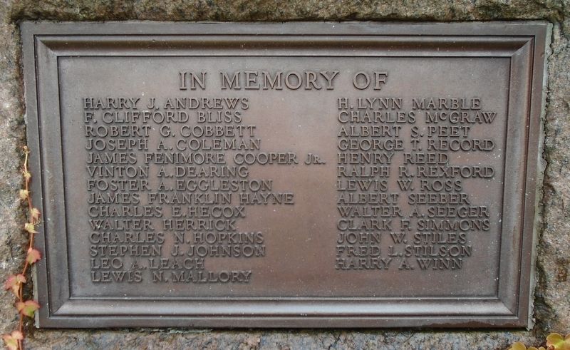 World War Memorial Honored Dead image. Click for full size.