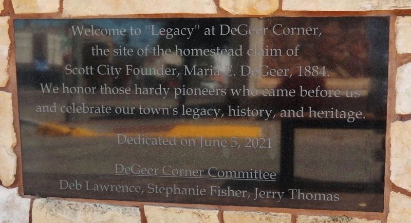 Maria E. DeGeer “Legacy” Sculpture panel. Click for full size. Maria E. DeGeer “Legacy” Sculpture panel image. Click for full size.