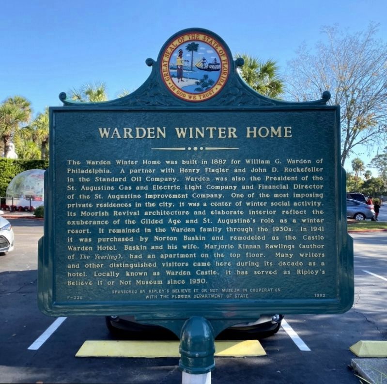 Warden Winter Home Marker image. Click for full size.