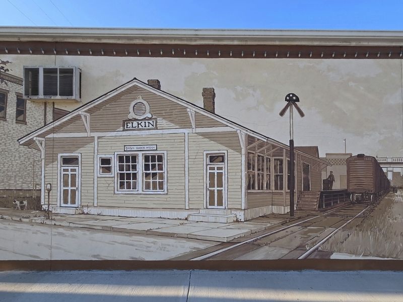 Elkin Railroad Depot. Click for full size. Elkin Railroad Depot image. Click for full size.