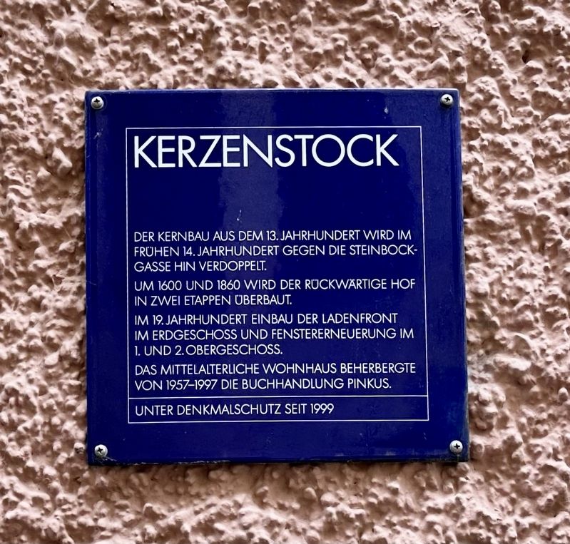 Kerzenstock Marker. Click for full size. Kerzenstock Marker image. Click for full size.