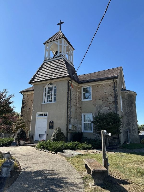 St. James Church Marker - View of the Church image. Click for full size.