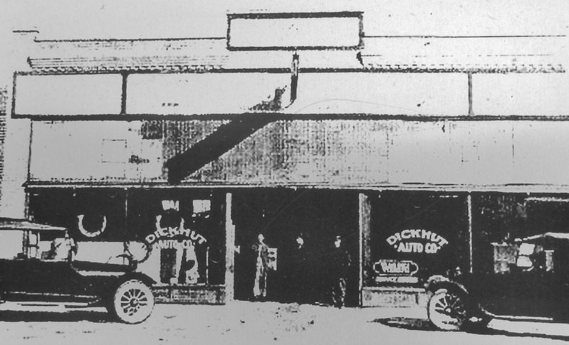 Marker detail: Dickhut Auto Garage. Click for full size. Marker detail: Dickhut Auto Garage image. Click for full size.