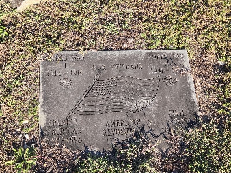 Veterans Tribute located to the right of the cross image. Click for full size.