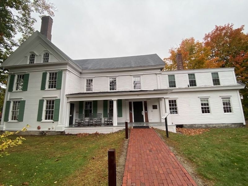 The Harriet Beecher Stowe House and Marker image. Click for full size.