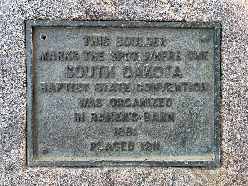 South Dakota Baptist State Convention Marker image. Click for full size.