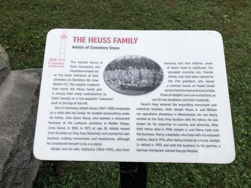 The Heuss Family Marker image. Click for full size.