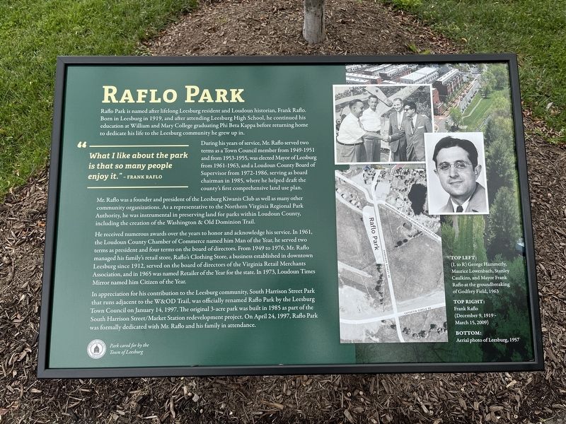 Raflo Park Marker image. Click for full size.