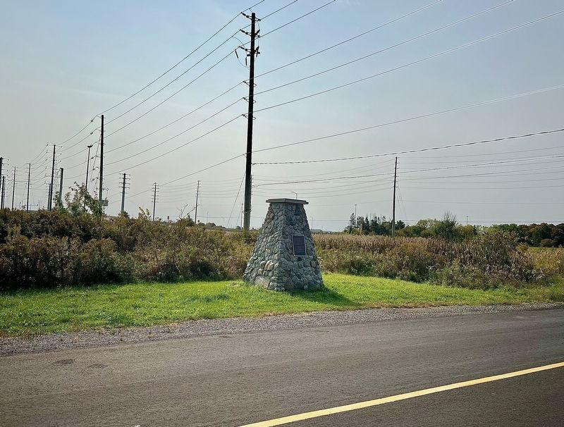 Almond Village Commemorative Site Marker image. Click for full size.