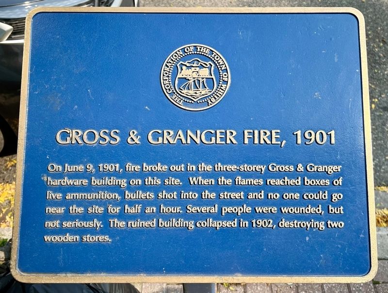 Cross & Granger Fire, 1901 Marker image. Click for full size.