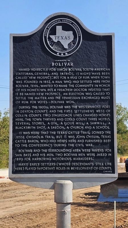 Townsite of Bolivar Marker image. Click for full size.