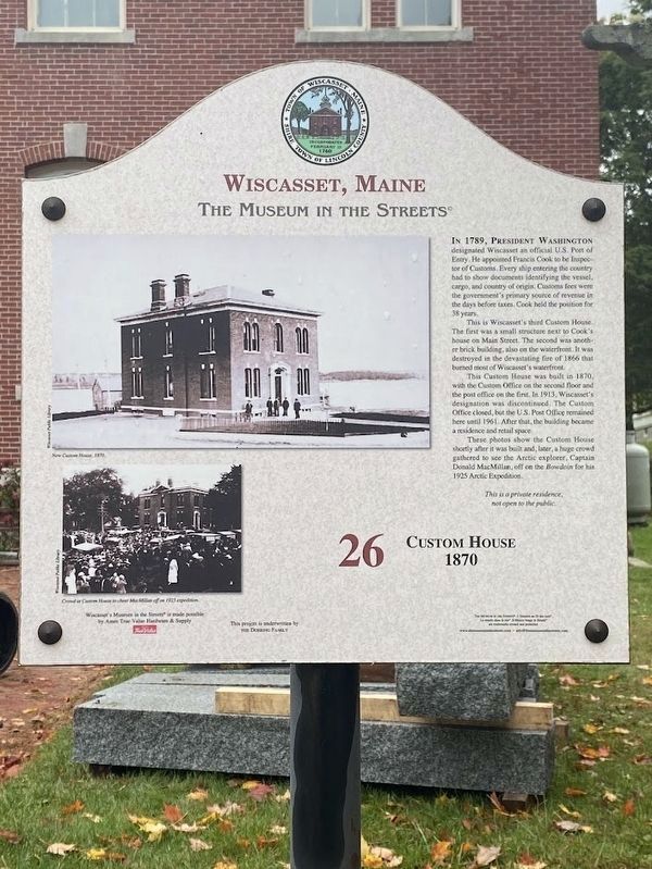 Custom House - 1870 Marker image. Click for full size.
